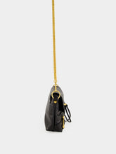 Balenciaga Black Le City Lambskin Clutch with Chain
