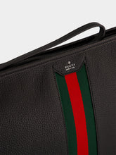 Gucci Black Calfskin Portfolio Pouch