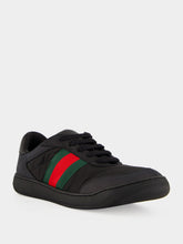 Gucci Black Padded Nylon Screener Sneakers