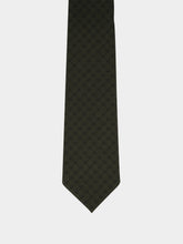 Gucci Dark Green Interlocking G Silk Jacquard Tie