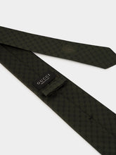 Gucci Dark Green Interlocking G Silk Jacquard Tie