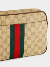 Gucci Sand and Brown GG Canvas Web Crossbody Bag