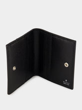 Gucci Black GG Canvas Bi-Fold Wallet with Web