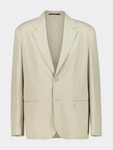 Gucci Beige Lightweight Cotton Nylon Blazer