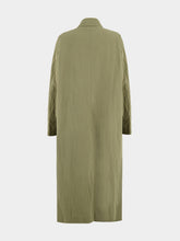 Gucci Taupe Washed Matte Nylon Trench Coat