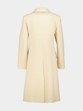 Gucci Ivory Textured Wool Double-Breasted Coat