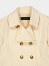 Gucci Ivory Textured Wool Double-Breasted Coat