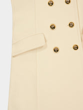 Gucci Ivory Textured Wool Double-Breasted Coat