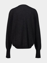 Gucci Dark Grey Cashmere V-Neck Pullover