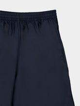 Gucci Dark Blue Web Technical Silk Poplin Trousers