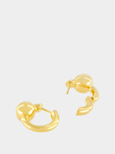 Balenciaga Gold Atom Hoop Brass Earrings