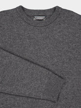Balenciaga Anthracite Grey City Wool Crew-Neck Jumper
