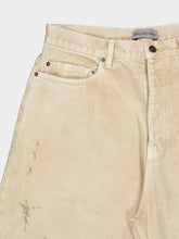 Balenciaga Beige Relaxed Fit Curved Cotton Jeans