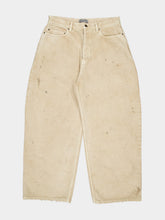 Balenciaga Beige Relaxed Fit Curved Cotton Jeans