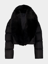 Gucci Black Padded Polyester Shearling Jacket