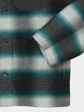 Balenciaga Dark Green and Black Check Cocoon Wool Jacket
