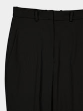 Balenciaga Black High-Waist Slim Wool Trousers