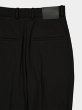 Balenciaga Black High-Waist Slim Wool Trousers