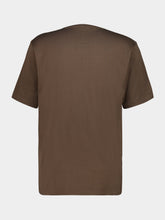 Auralee Khaki Brown Luster Plaiting Cotton T-Shirt