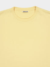 Auralee Yellow Beige Luster Plaiting Cotton T-Shirt