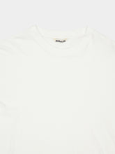 Auralee White Seamless Crew Neck Cotton T-Shirt