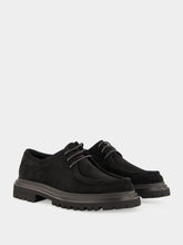 Dolce & Gabbana Black Split Calfskin Derby Shoes