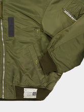 Maison Mihara Yasuhiro Khaki Shifted Layer Flight Jacket