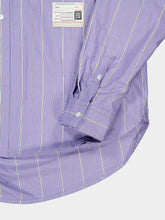 Maison Mihara Yasuhiro Blue Striped Offset Front Shirt