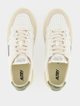 Autry White and Bronze Green Medalist Sneakers