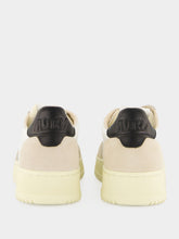 Autry White and Black Medalist Leather Sneakers