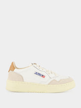 Autry White and Lion Medalist Leather Sneakers