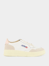 Autry White and Powder Pink Medalist Sneakers