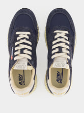 Autry Sapace Blue and White Reelwind Low Sneakers