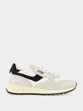 Autry Silver White and Black Reelwind Sneakers