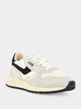 Autry Silver White and Black Reelwind Sneakers