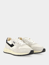 Autry Silver White and Black Reelwind Sneakers