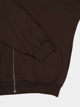 Auralee Dark Brown High-Gauge Cotton Zip Blouson
