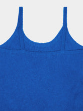 Auralee Royal Blue Alpaca Knit Midi Dress