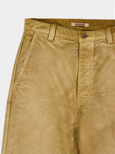 Auralee Faded Brown Cotton Wide-Leg Trousers