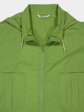Auralee Dusty Green Cotton Hooded Blouson