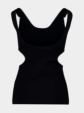 Auralee Black Double Faced Silk Cotton Tank