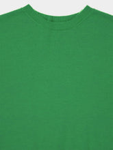 Auralee Green Brushed Cashmere Cotton Knit Sweater
