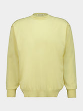 Auralee Yellow Beige Giza Knit Jumper