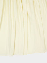 Auralee Ivory Pin-Tuck Cotton Maxi Skirt