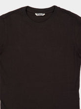 Auralee Black Brushed Organic Cotton T-Shirt