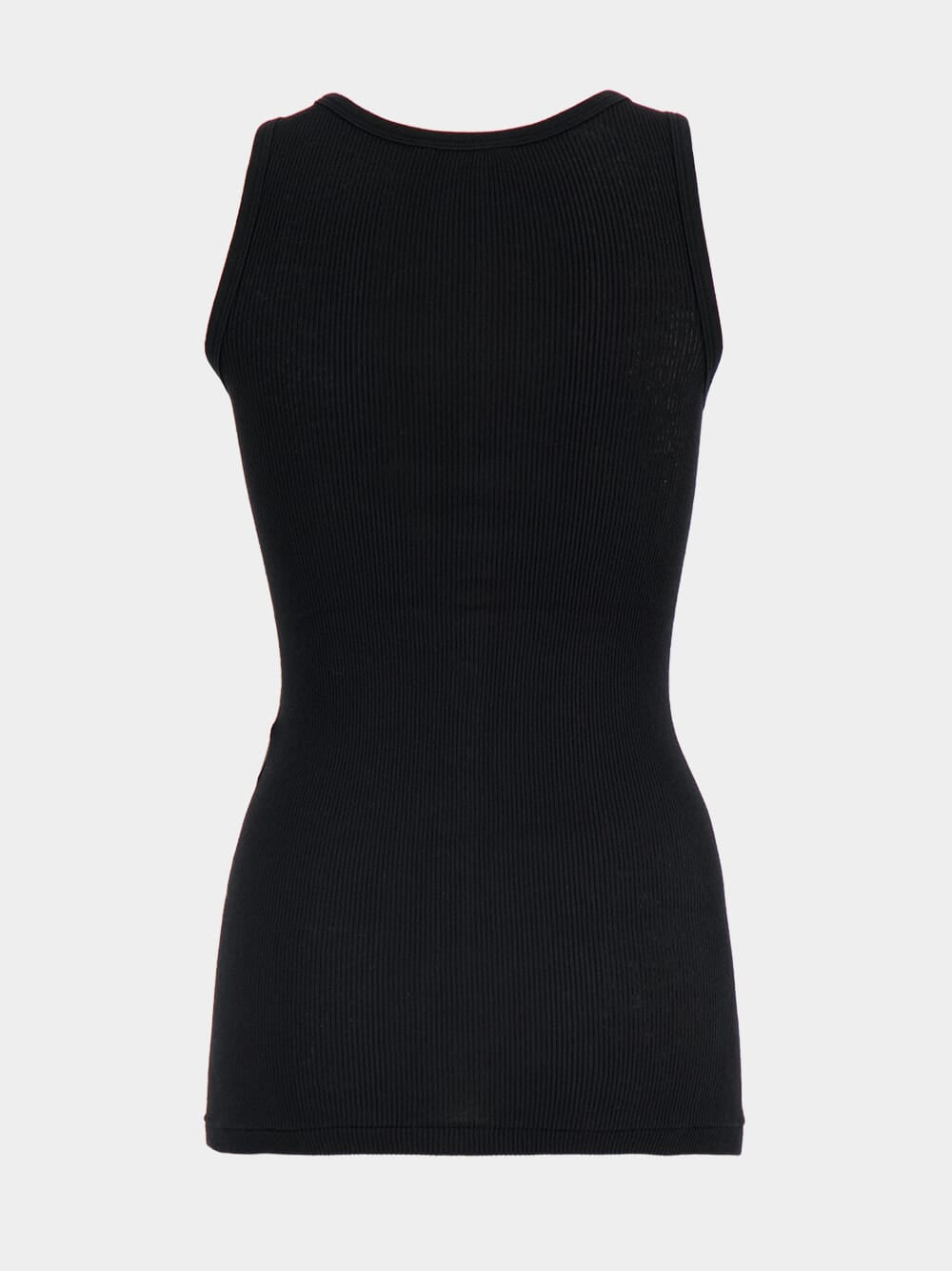 Auralee Black Organic Soft Rib Tank | Fashion Clinic