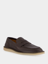 Dolce & Gabbana Brown Leather Loafers with DG Detail