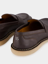 Dolce & Gabbana Brown Leather Loafers with DG Detail