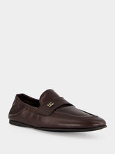 Dolce & Gabbana Chocolate Brown Calfskin Slippers
