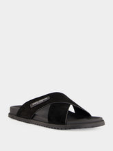 Dolce & Gabbana Black Split Leather Sandals